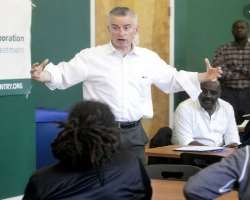 McGreevey is also known for his humanitarian works to provide services to former prisoners in the need for rehabilitation at the Church of Living Hope